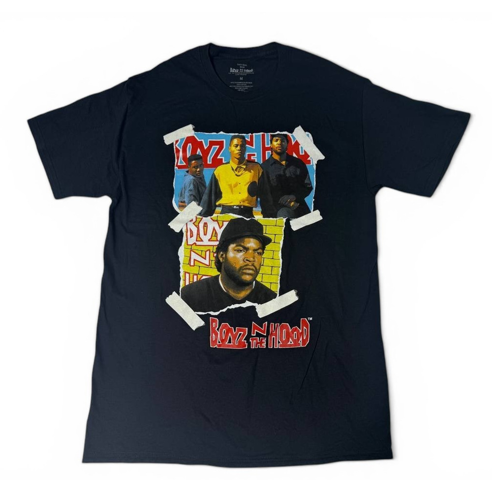 Boyz N The Hood Movie Graphic T-Shirt Ice Cube Black Size Medium
